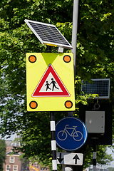 Image showing Pedestrians Crossing Solar