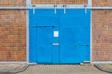 Image showing Big Blue Doors