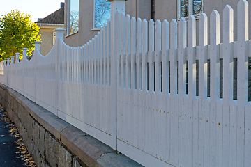 Image showing White Picket Fence House