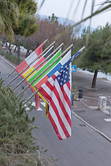 Image showing Usa Flags