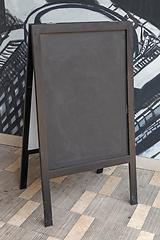 Image showing Black Board Stand