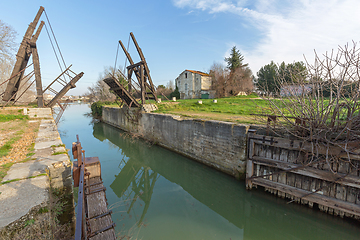 Image showing Van Gogh Bridge Waterways