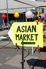 Image showing Asian Market Sign