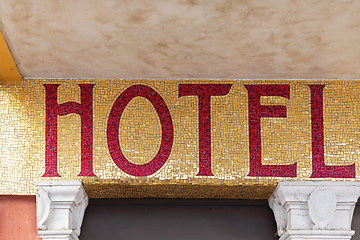 Image showing Hotel Golden Sign