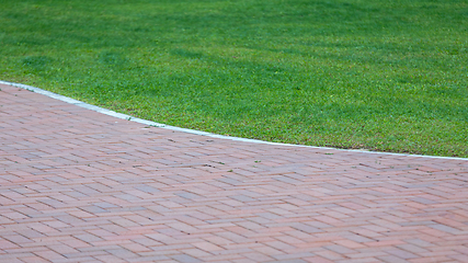 Image showing Pavement and Grass