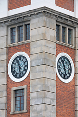 Image showing Two Clock Tower