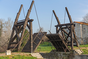 Image showing Arles Wooden Bridge