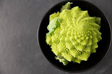 Image showing close up of romanesco broccoli in bowl