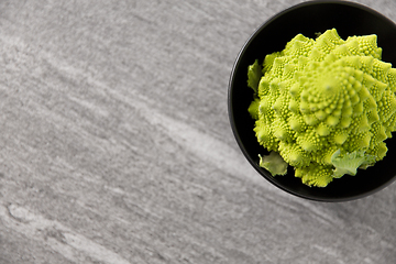 Image showing close up of romanesco broccoli in bowl