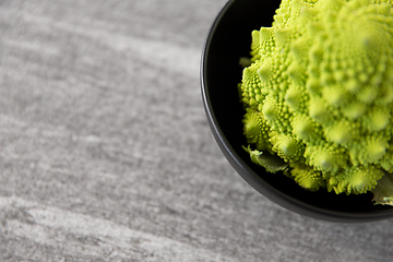 Image showing close up of romanesco broccoli in bowl