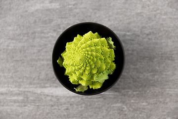 Image showing close up of romanesco broccoli in bowl