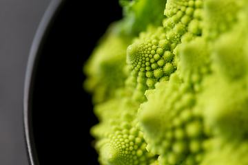 Image showing close up of romanesco broccoli in bowl