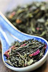 Image showing Loose green tea