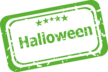 Image showing Halloween grunge rubber stamp isolated on white background