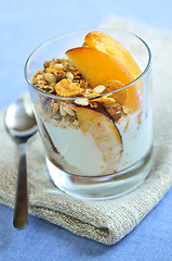 Image showing Serving of yogurt and granola