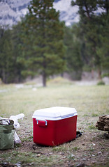 Image showing camping outdoors