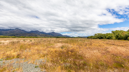 Image showing Mararoa landscape scenery in south New Zealand