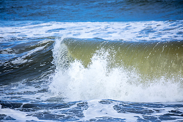 Image showing stormy ocean scenery background