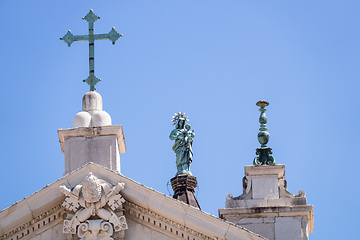 Image showing details of the Basilica della Santa Casa in Italy Marche