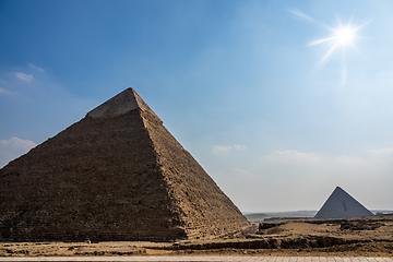 Image showing Pyramids at Giza Cairo Egypt