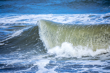 Image showing stormy ocean scenery background