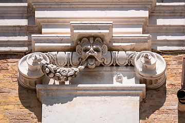 Image showing detail at the Basilica della Santa Casa in Italy Marche