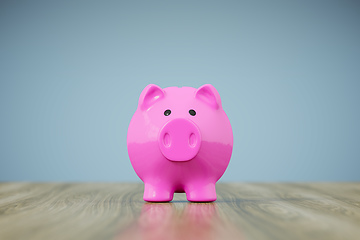 Image showing piggy bank pink