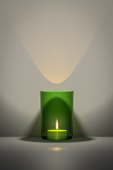 Image showing green candle with space for your content