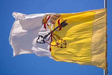 Image showing flag at Loreto Marche Italy