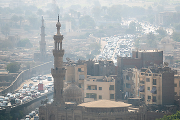 Image showing traffic scenery at Cairo Egypt