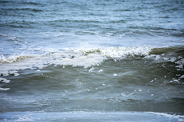 Image showing stormy ocean scenery background