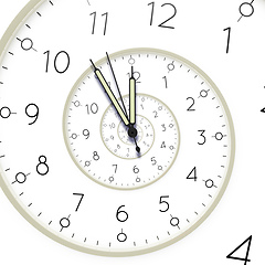 Image showing clock deadline spiral