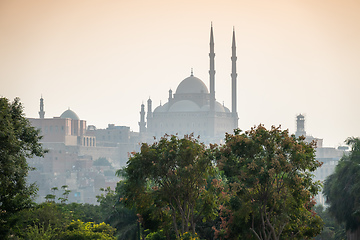 Image showing sunset scenery at Cairo Egypt