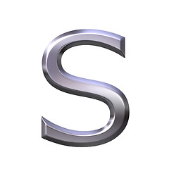 Image showing 3D Silver Letter s
