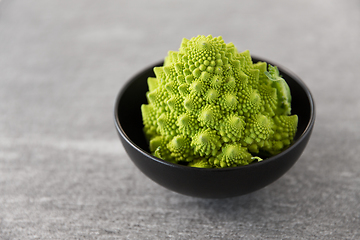 Image showing close up of romanesco broccoli in bowl