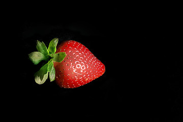 Image showing Single Strawberry