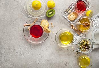 Image showing Herbal fruit tea cup