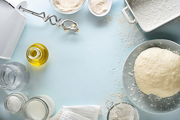 Image showing Making baking bread