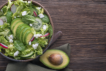 Image showing Salad avocado