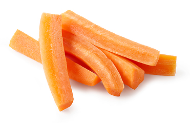 Image showing fresh raw carrot sticks