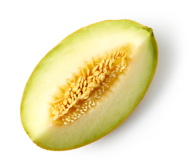 Image showing melon slice on white background