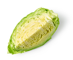 Image showing piece of fresh raw cabbage