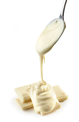 Image showing melted white chocolate