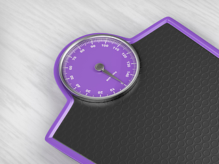 Image showing Purple weighing scale