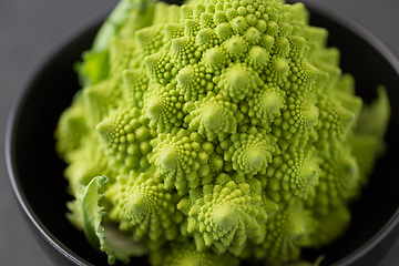 Image showing close up of romanesco broccoli in bowl