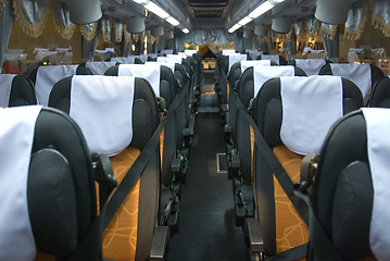 Image showing Interior of luxury bus