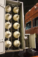 Image showing Gas containers on truck