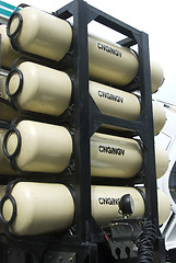 Image showing Gas tanks on heavy truck