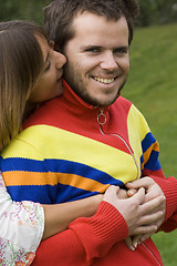 Image showing Young couple outdoor