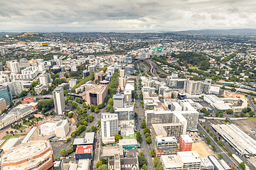 Image showing view to the Auckland harbour New Zealand